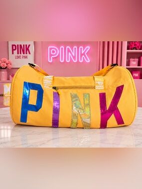 Victoria’s Secret PINK Yellow Duffle Bag